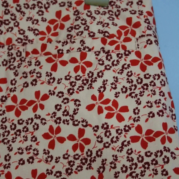 Gap Floral Mini Skirt Size 4 Side Zipper Front Pockets - Picture 5 of 12